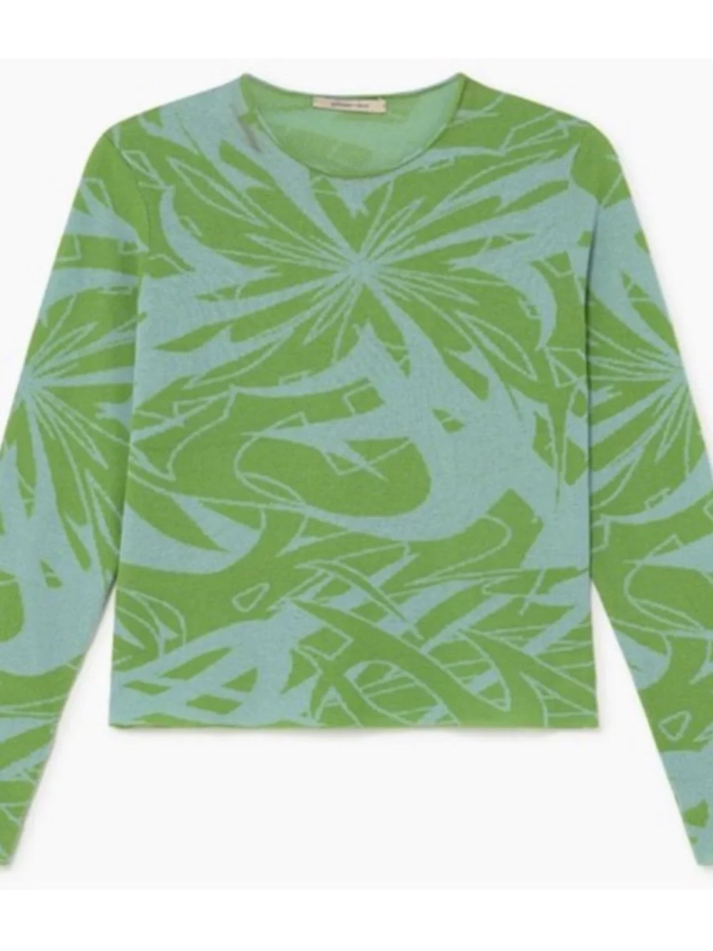 Paloma Wool Blue and Green Long Sleeve Graphic Tee - Picture 5 of 5